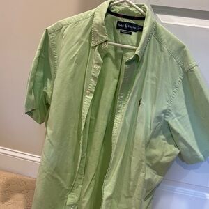 Polo by Ralph Lauren Men's Green Shirt